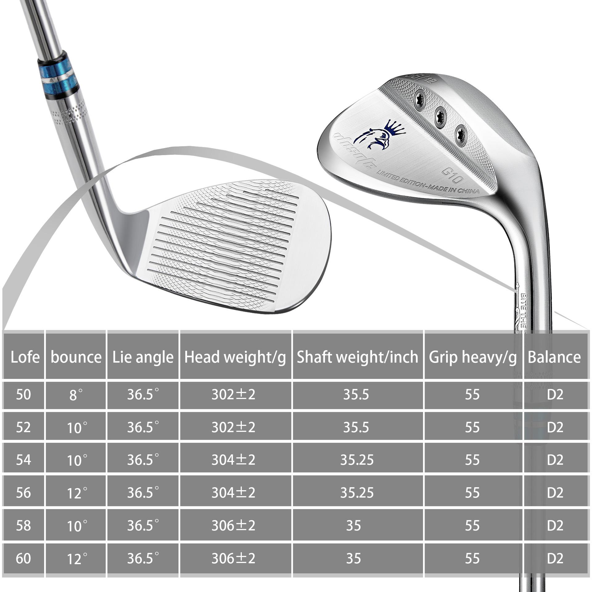 Golf Sand Wedge - 52°/56°/60° Steel-Shafted Golf Iron