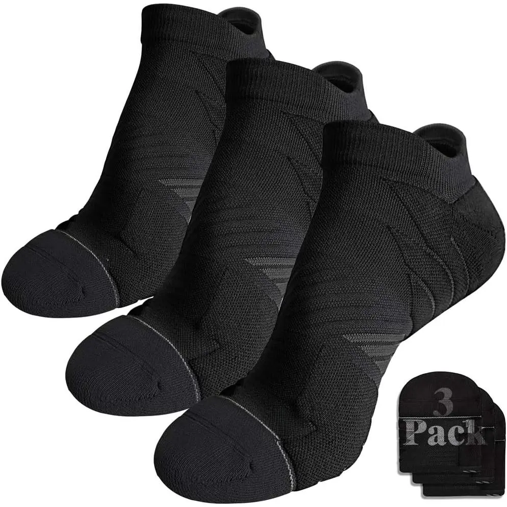 No Show Running Athletic Anti-Blister Wicking Coolmax Socks, Seamless Anti-odor
