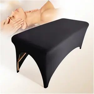 Professional Stretchy Lash Bed Cover Massage Table Beauty Bed Protective Topper for Lash Extension Spa Massage Beauty Salon Wax Tattoo Bed (Black)