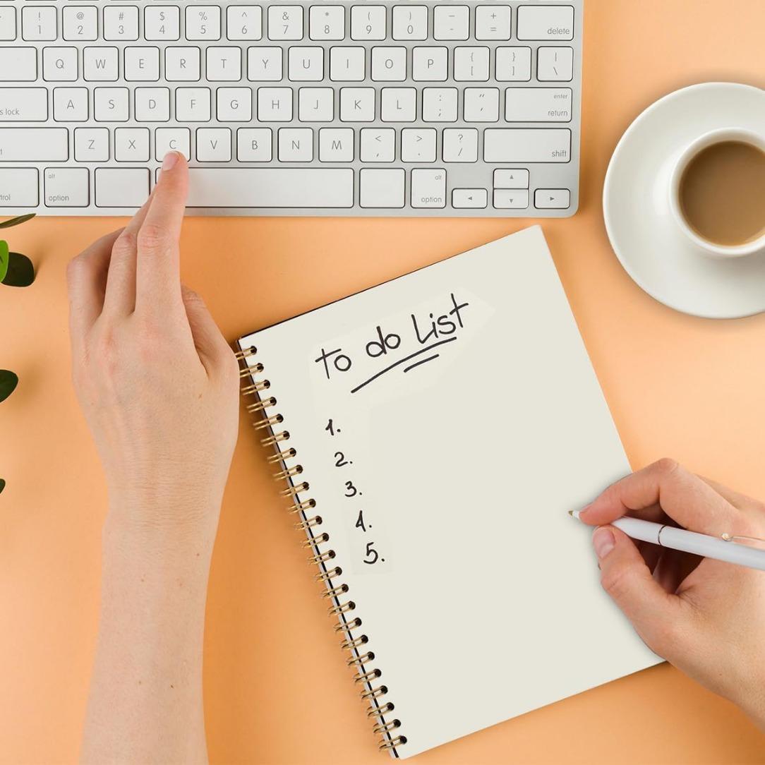 Advanced Black Gold Spiral Binding Notebook -5.5X8.3 inches, 50 pages, fun work diary, ideal choice for college students and gifts