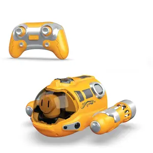 Remote Control Spray Boat Dual Propeller, Pool Bathtub Toy Ship with Lights and Sprayer, Battery Included, Perfect Gift for Birthday and Holidays