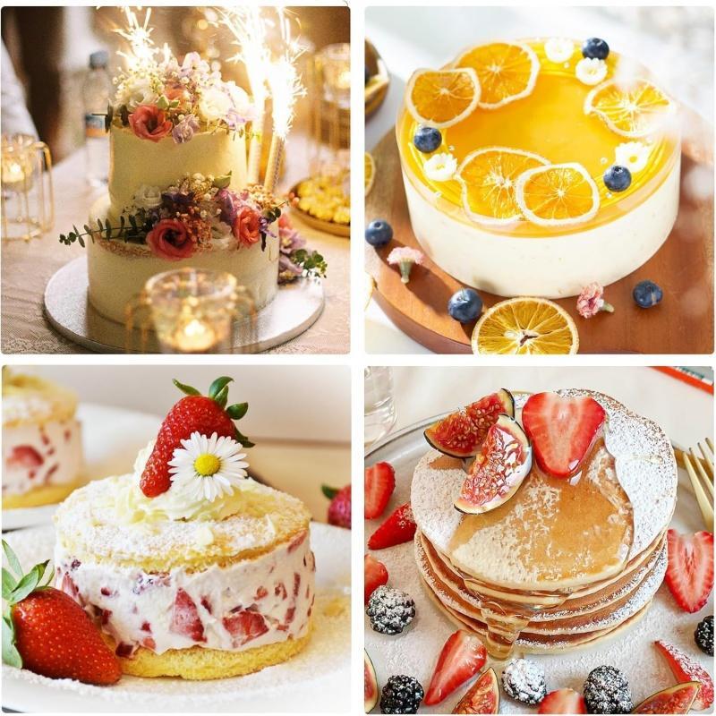 Adjustable Round Cake Ring Mold Retractable Fondant Mousse Cake Ring Acrylic Circle Baking Ring Cake Tools Round Cake Form Kit