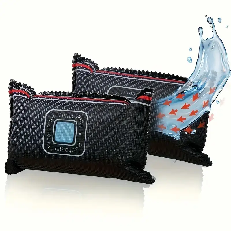 Car Interior Dehumidifier Bag, Reusable Car Interior Dehumidifier, Absorbs Moisture & Condensation on Windscreens & Car Interior, Car Interior Care Product, Car Interior Accessories