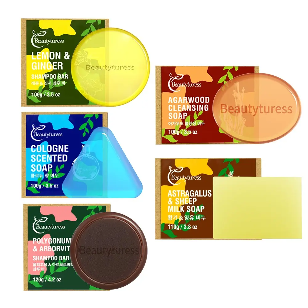 Natural Handmade Soap, Multi-Functional Cleansing & Body Care, Herbal Extracts, Face, Body, Hair Cleaning, Oil Control, Moisturizing, Lush Foam, Daily Use