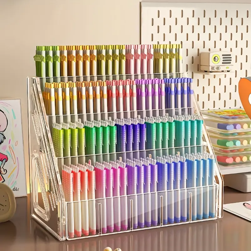 Large Acrylic Pen Holder and Art Supply Organizer