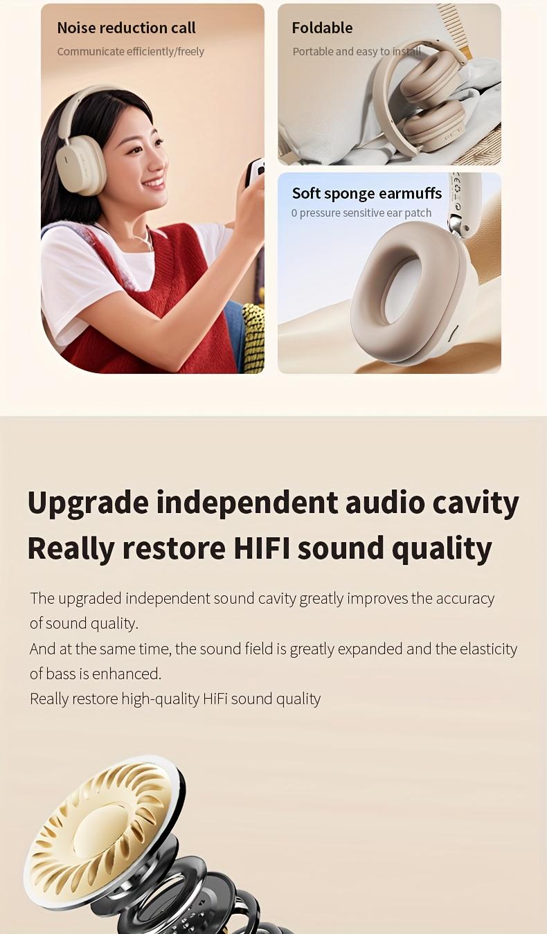 Headphones, High-quality Sound Quality, as a Gift, Connect a 3.5mm Audio Cable as DJ Monitoring Headphones