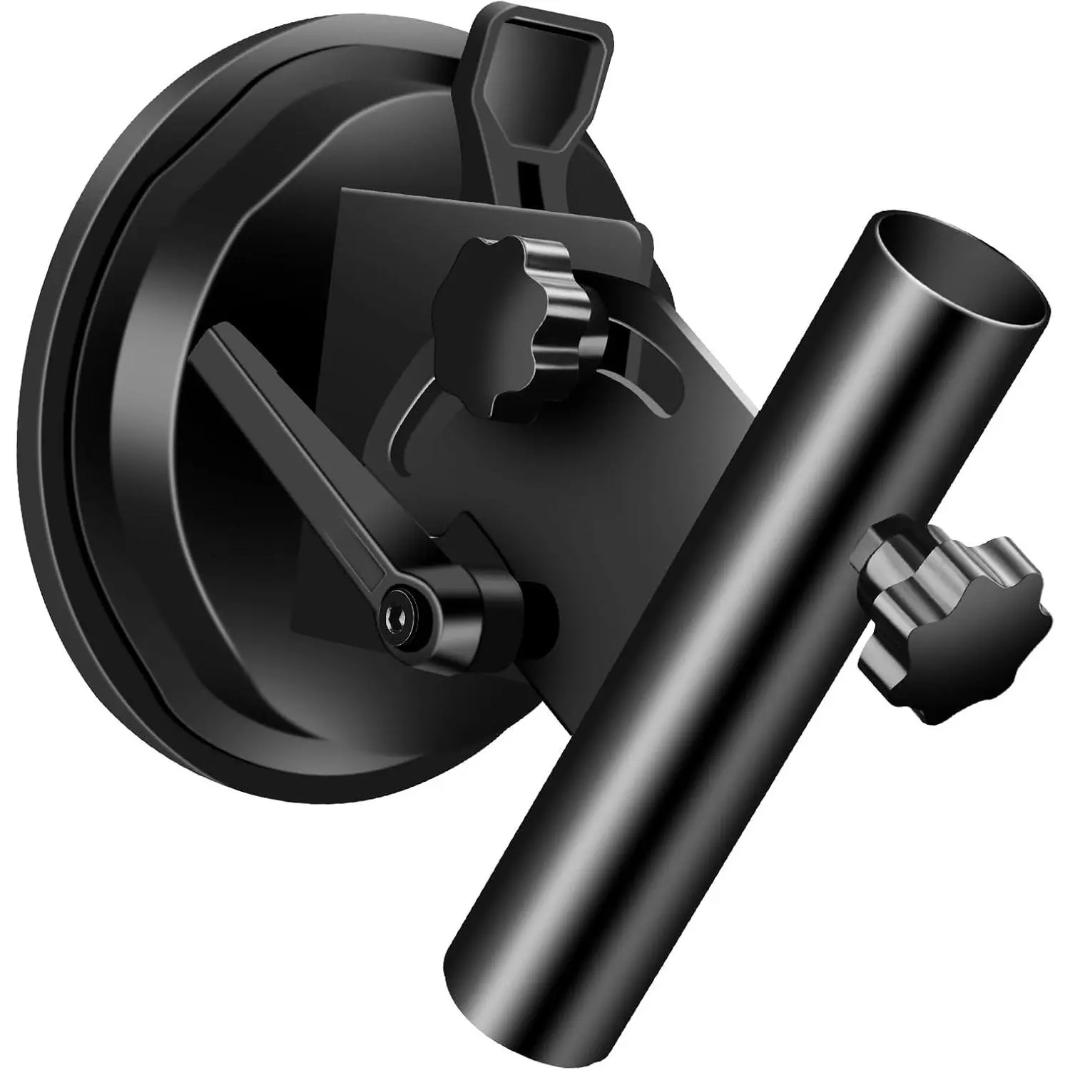 RV Suction Cup Flag Holder, RV Flag Pole Mount with Angle Adjustable, Heavy-Duty Suction Cup for RV, Camper, Trailer