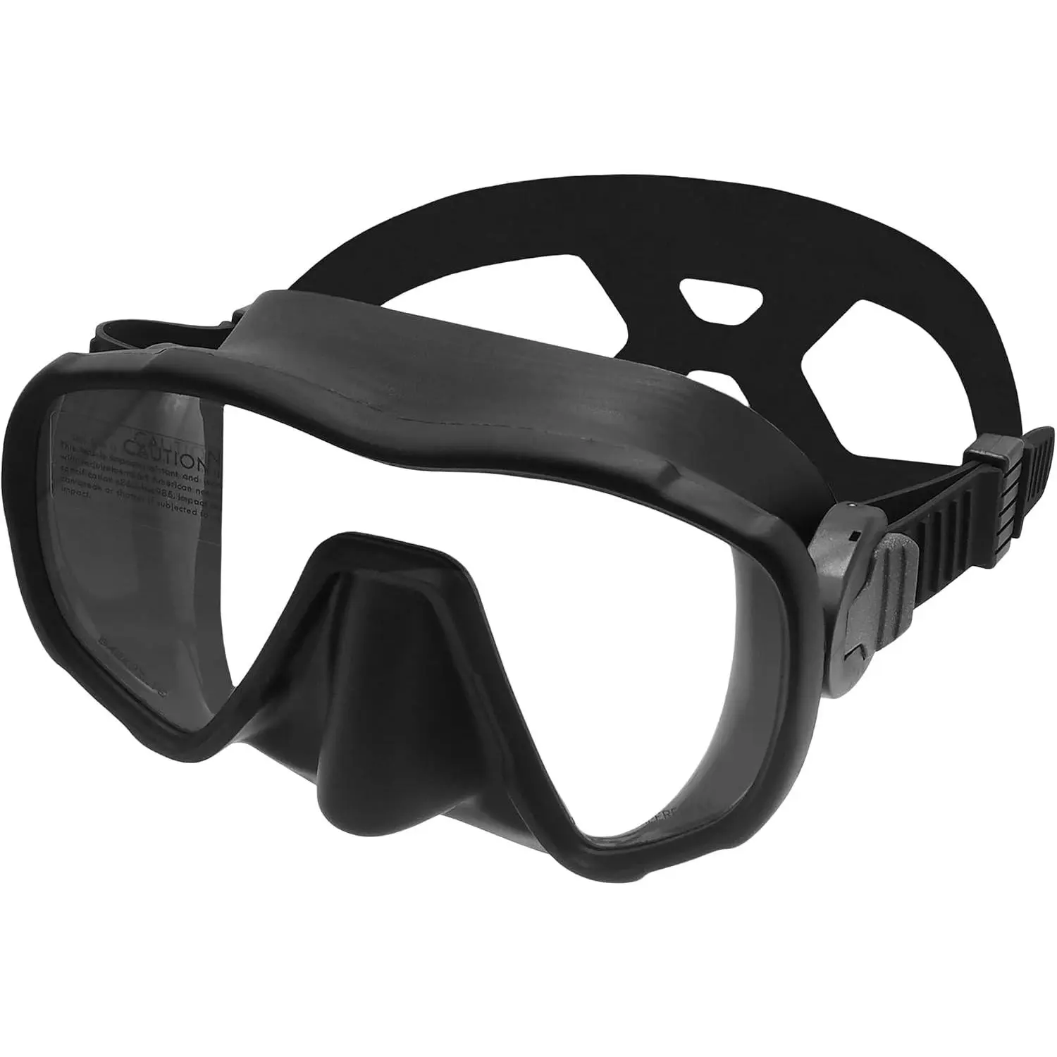 Nami Single Frameless Diving Mask - Panoramic View, UV  - Scuba, Freediving, Spearfishing, Snorkel Mask for Adults