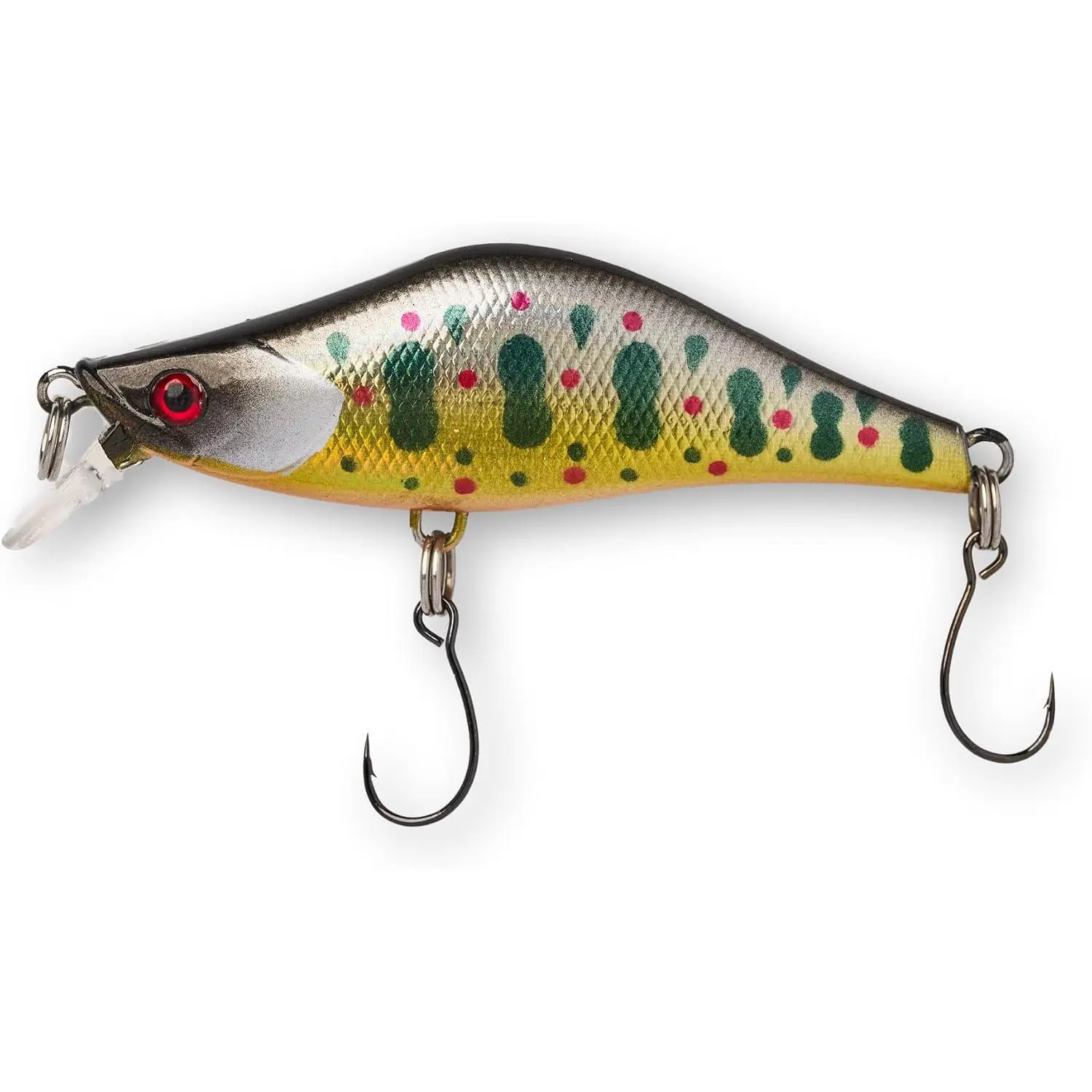 Whacky Wobbler 55 – Ultralight 4.5g Wobble Minnow Crankbait Fishing Lure (55mm) – Wounded &  Series – Single Barb Hook – Trout, Bass & Panfish Lures