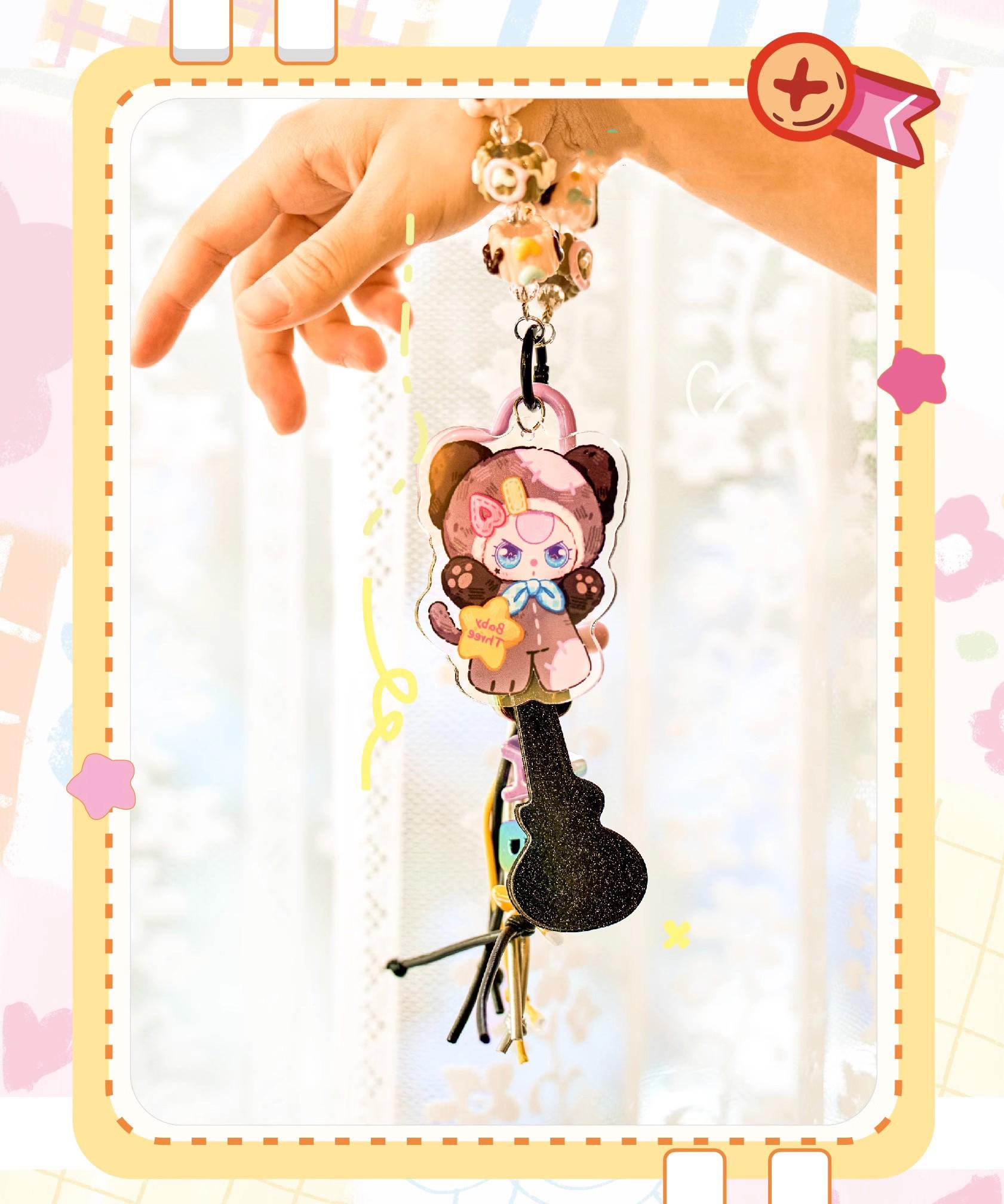 682. Baby Three Love Keychain Hour Series Plush Blind Box