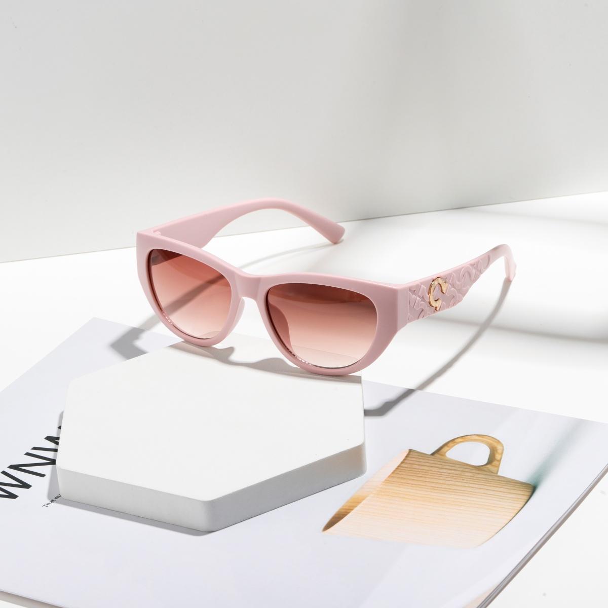 1Pc European and American Retro Ladies' Oval Frame Fashion Sunglasses, Trendy and Versatile, Lightweight Frame for Street Photog