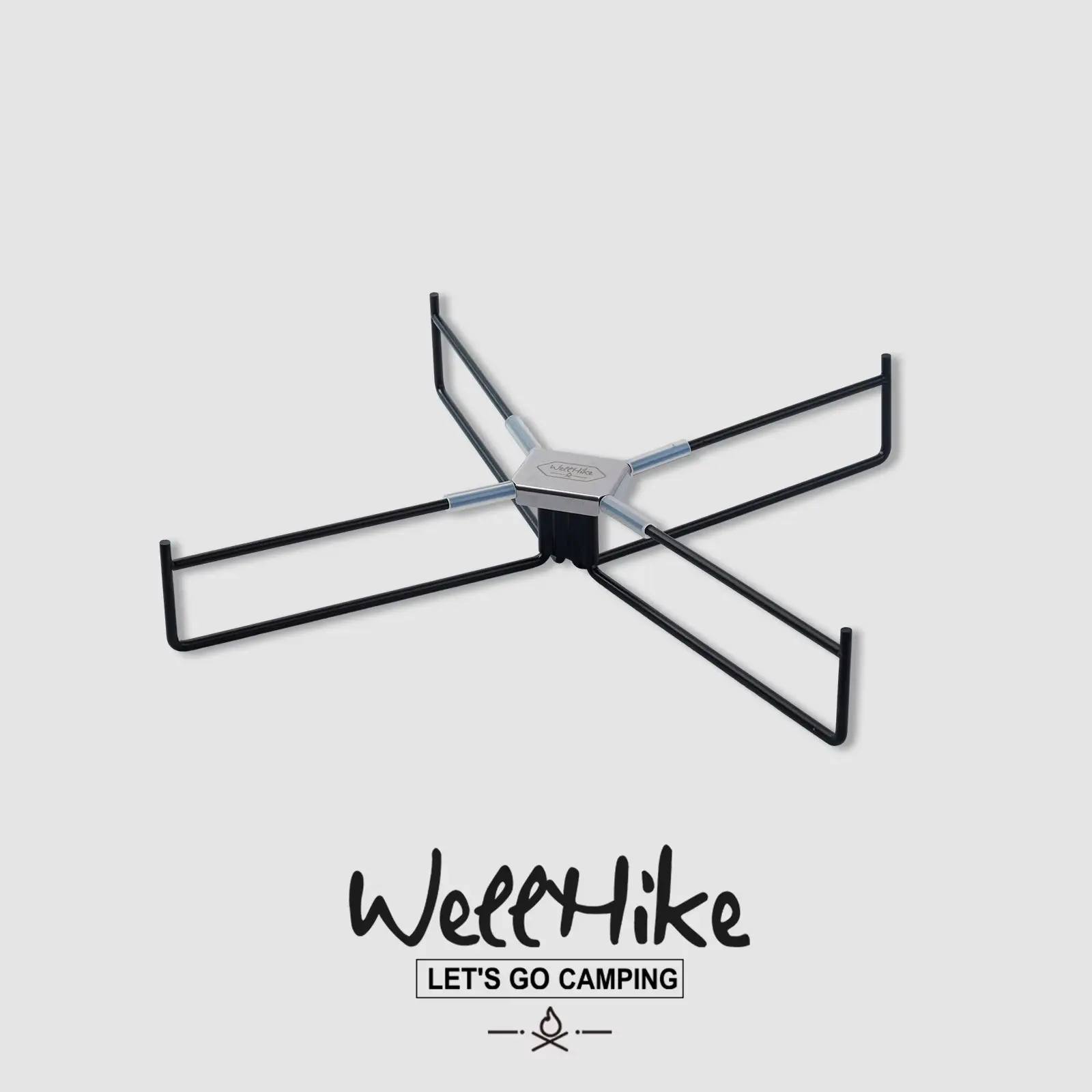 WELLHIKE Foldable Cooler Box Stand, Lightweight Aluminum Alloy Ice Box Support Bracket, Portable Anti-Slip Camping Cooler Holder for Outdoor Picnic Fishing BBQ Travel Gear Accessories