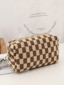 Waterproof Large Capacity Makeup Bag, Portable Octagonal Design Travel Essential Organizer, Cube Shaped Cosmetic Storage Pouch, Travel Cosmetic Bags, Travel Makeup Bags Organizers, Travel Accessory