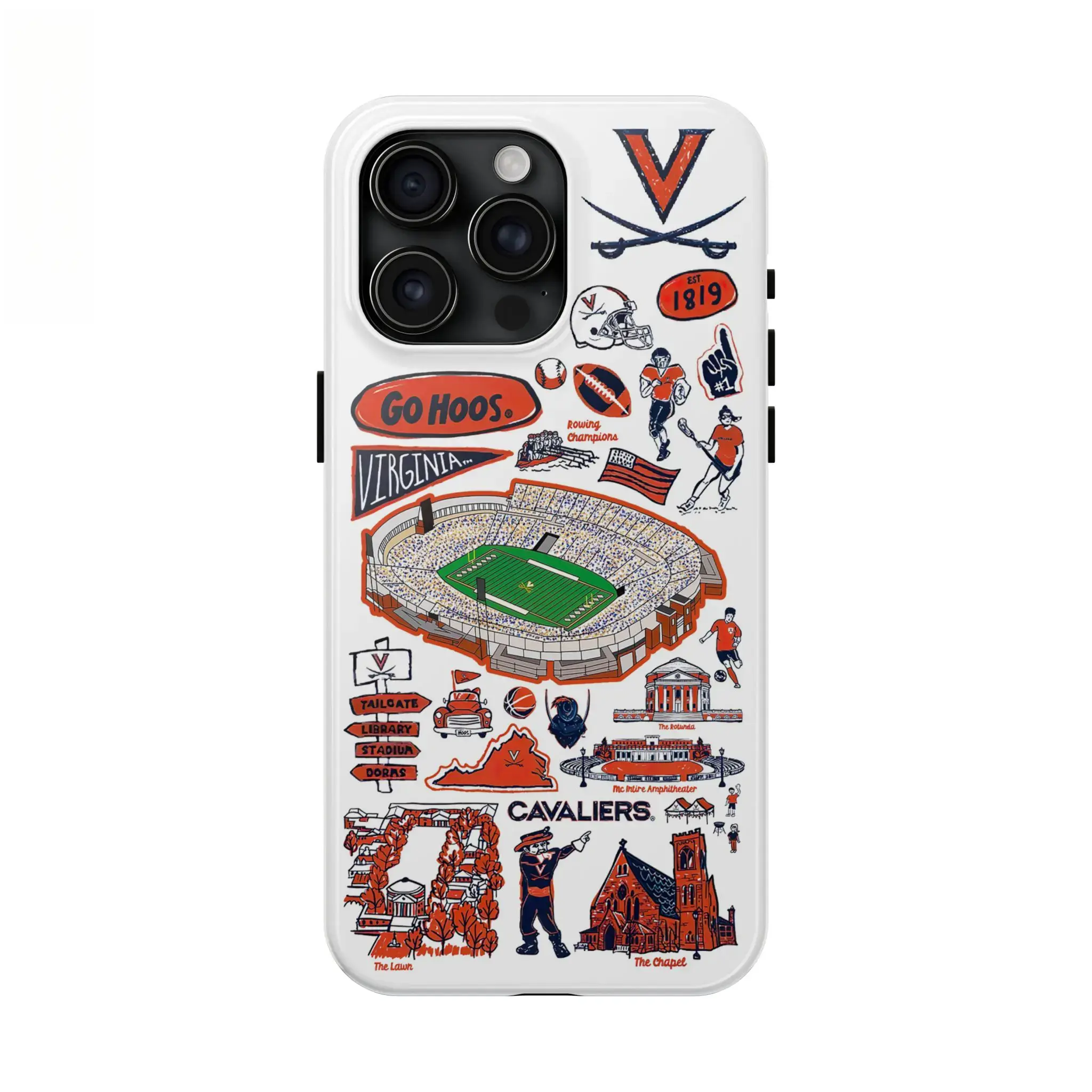 National Collegiate Athletic Association Team College Football Phone Case - Smartphone/Cellphone/Handheld Devices Protection Cover, Varsity College Sports Gift for iPhone 17 Air Pro Max, Casing