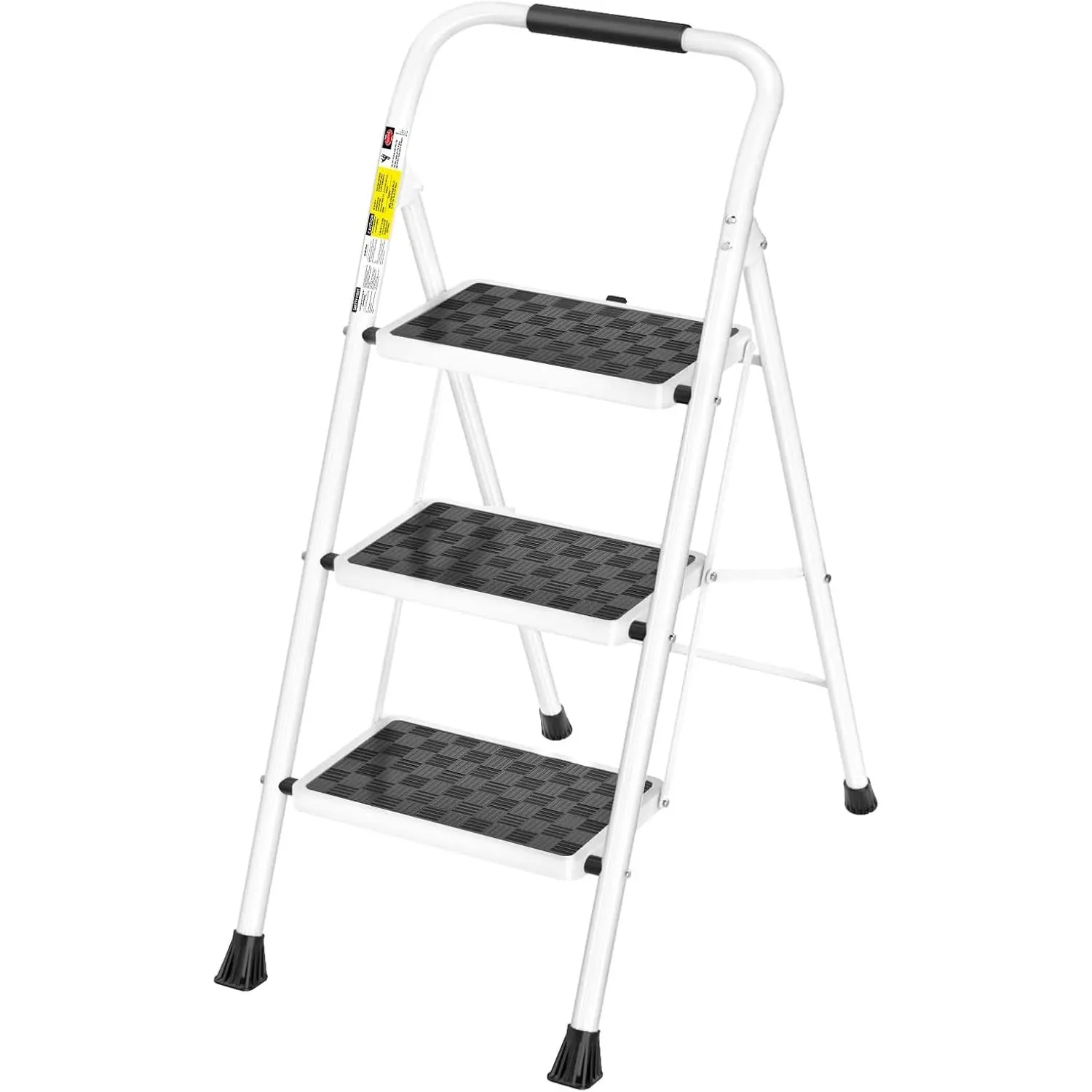 Folding 3 Step Ladder, Portable Step Stool for Adults for Household Home Use