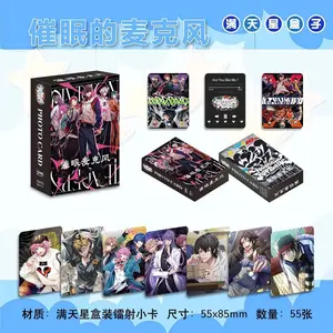 55 Pcs/set New Cartoon Rhyme Anima Laser Lomo Card Buster Bros!!! Mad Trigger Crew,Fling Posse Characters HD Photocard Fans Gift