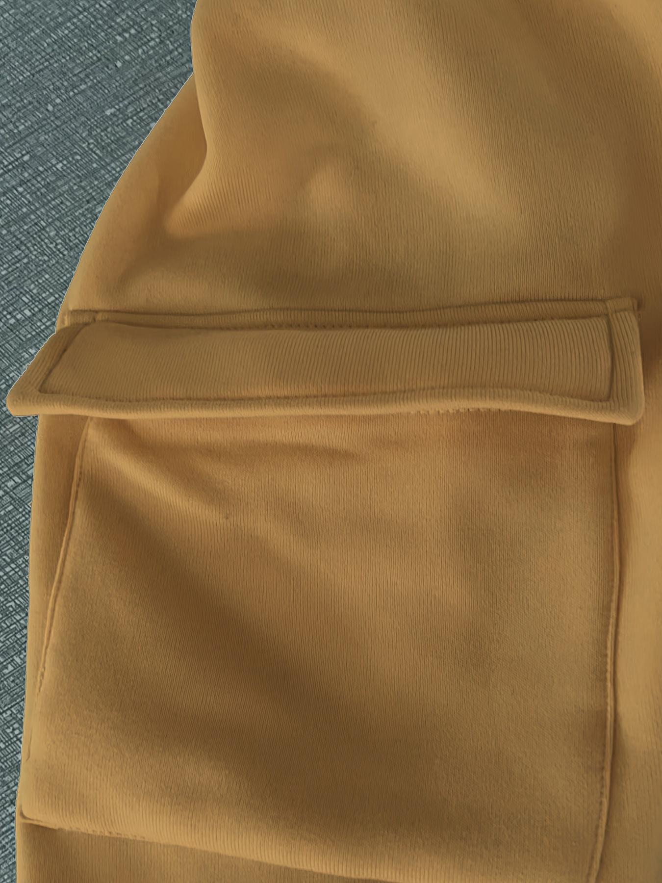 Men's Solid Color Hooded Long Sleeve Zip-Up Hoodie with 1/4-Zip Henry Collar, Kangaroo Pocket & Ribbed Cuffs - Casual Sportswear for Autumn Winter Outdoor Activities, Essential Hoodie, Sleek Smooth Texture