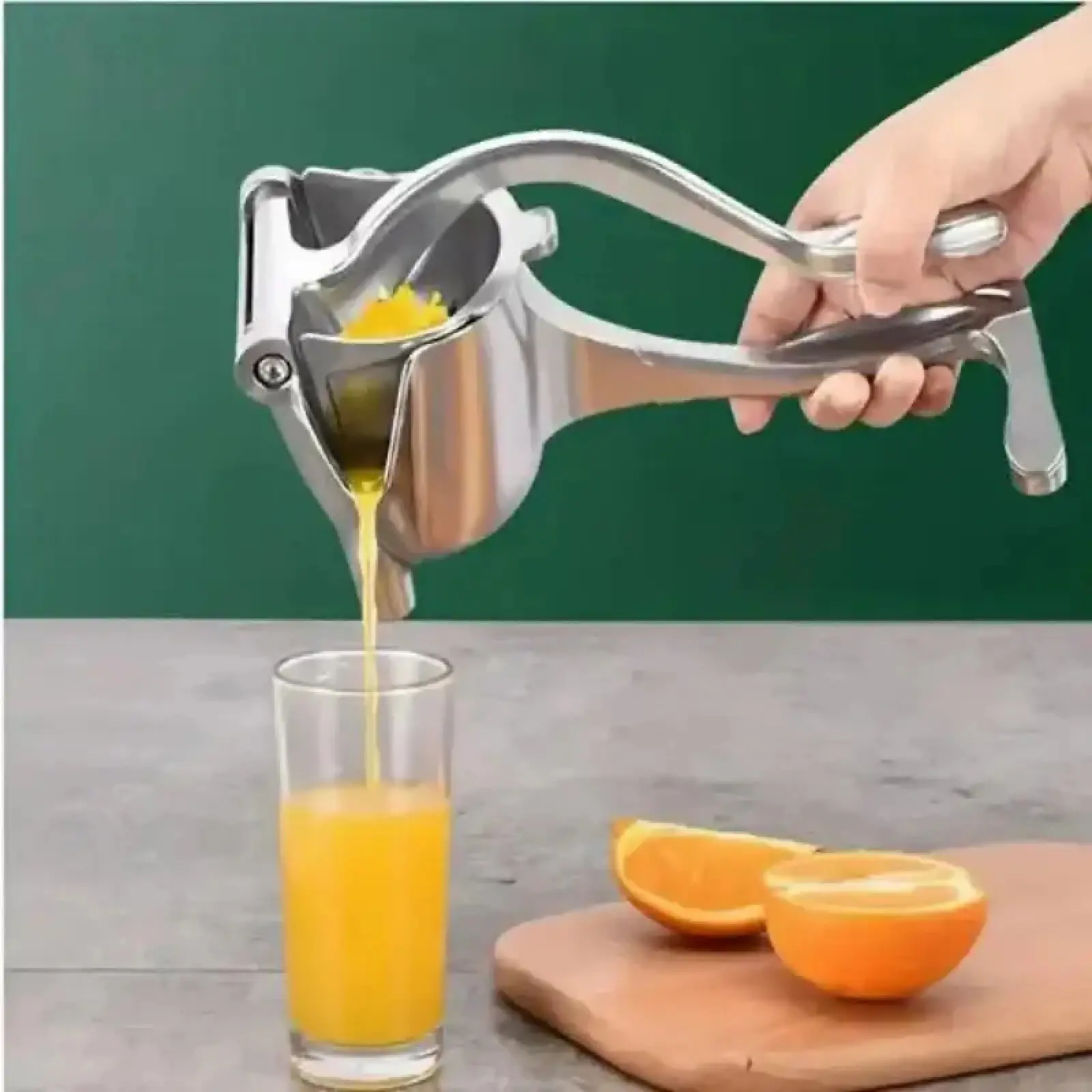 Aluminum Manual Fruit Press Extractor, Compact Easy Clean Juice Separating Tool for Pomegranate & Citrus Fruits Kitchen Use