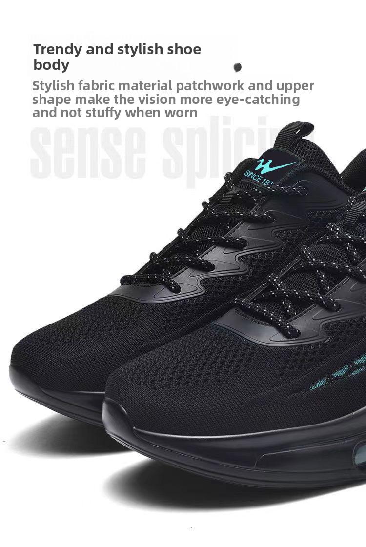 2026 Flyknit Running Shoes for Men, New Spring Model, Shock-Absorbing Air Cushion Sports Shoes, Casual Shoes for Men, Versatile