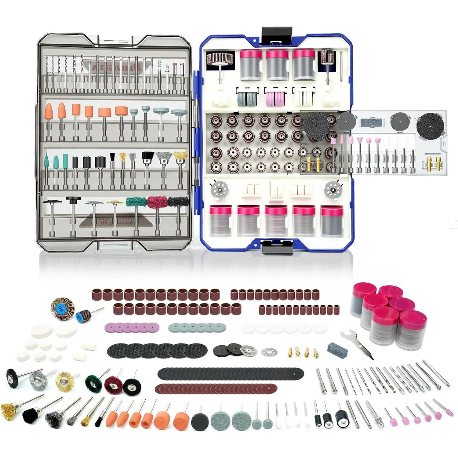 652- Rotary Tool Accessory Kit,  Compatible | Includes Grinding, Sanding, , Drilling, Cleaning, Polishing, Carving Bits & Attachments for DIY Enthusiasts