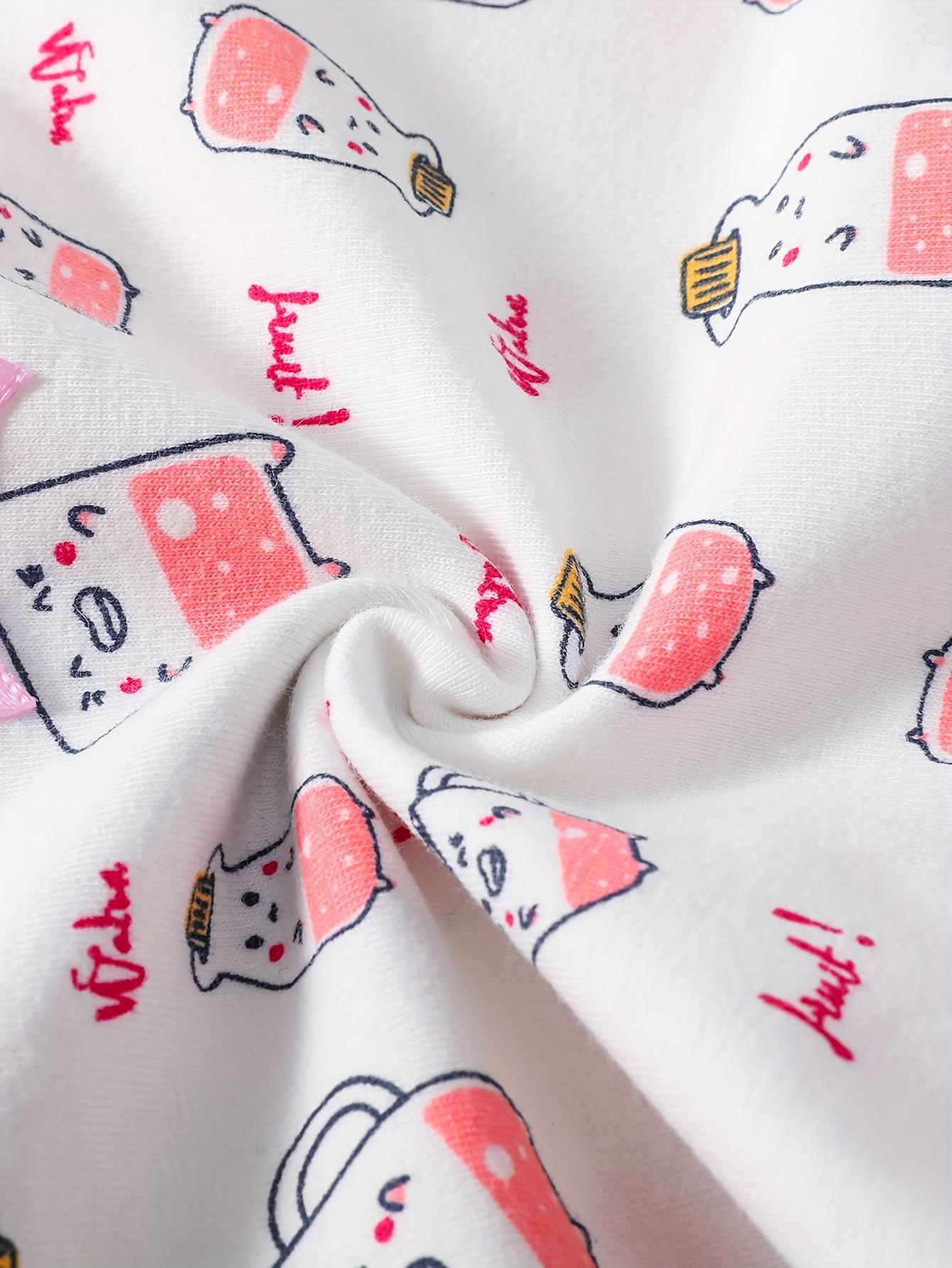 New12pcs Soft Cotton Boxer Shorts for Young Girls - Breathable, Comfortable, All-Season Underwear with Cute Cartoon Prints, Breathable Clothing |                 Playful Print Design |    Gifts  Gifts             Stretchable Fabric