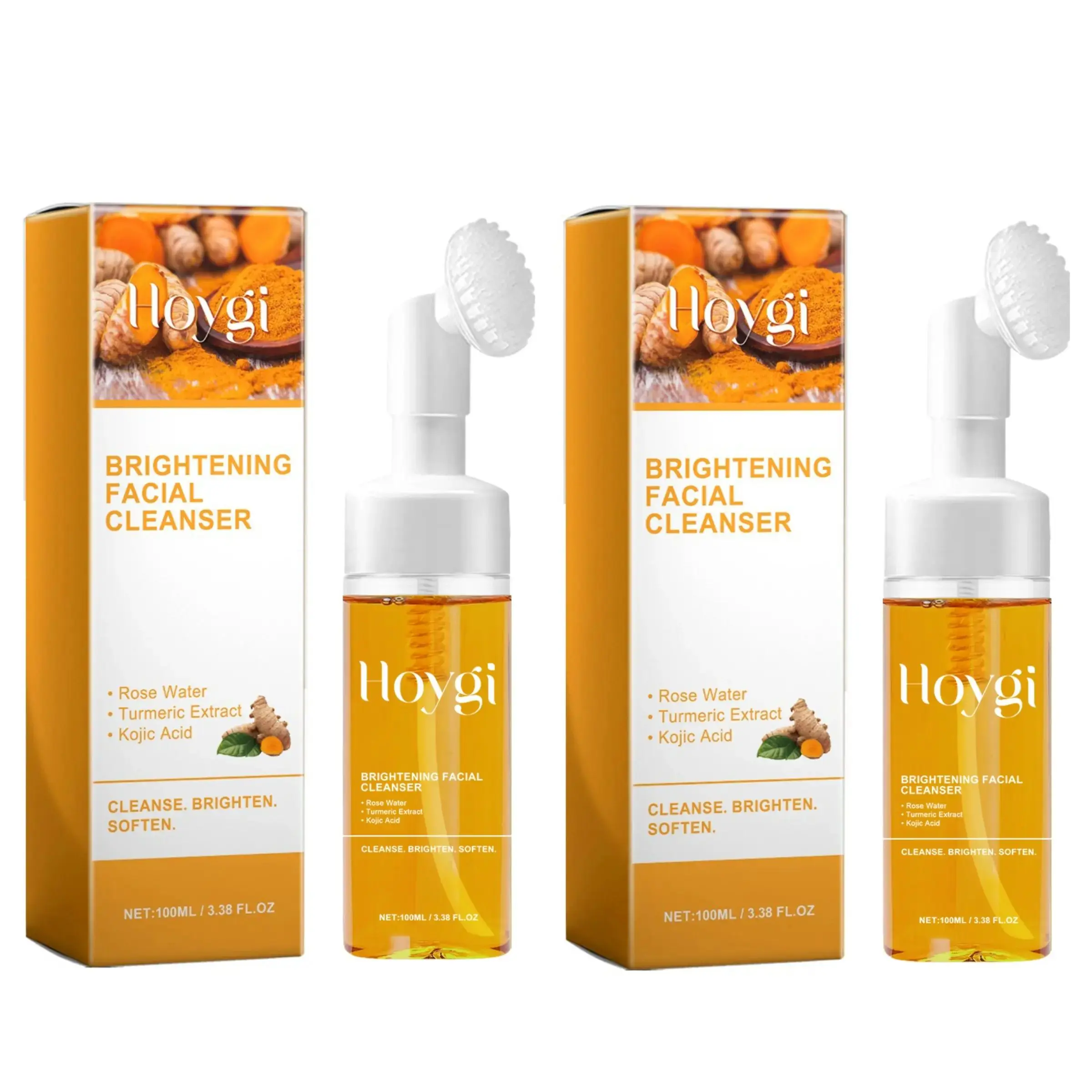 Natural  Glow Facial Cleanser - Brightening Deep Clean Face Wash with  Extract, Gentle Exfoliating for Even  Tone, All  Types