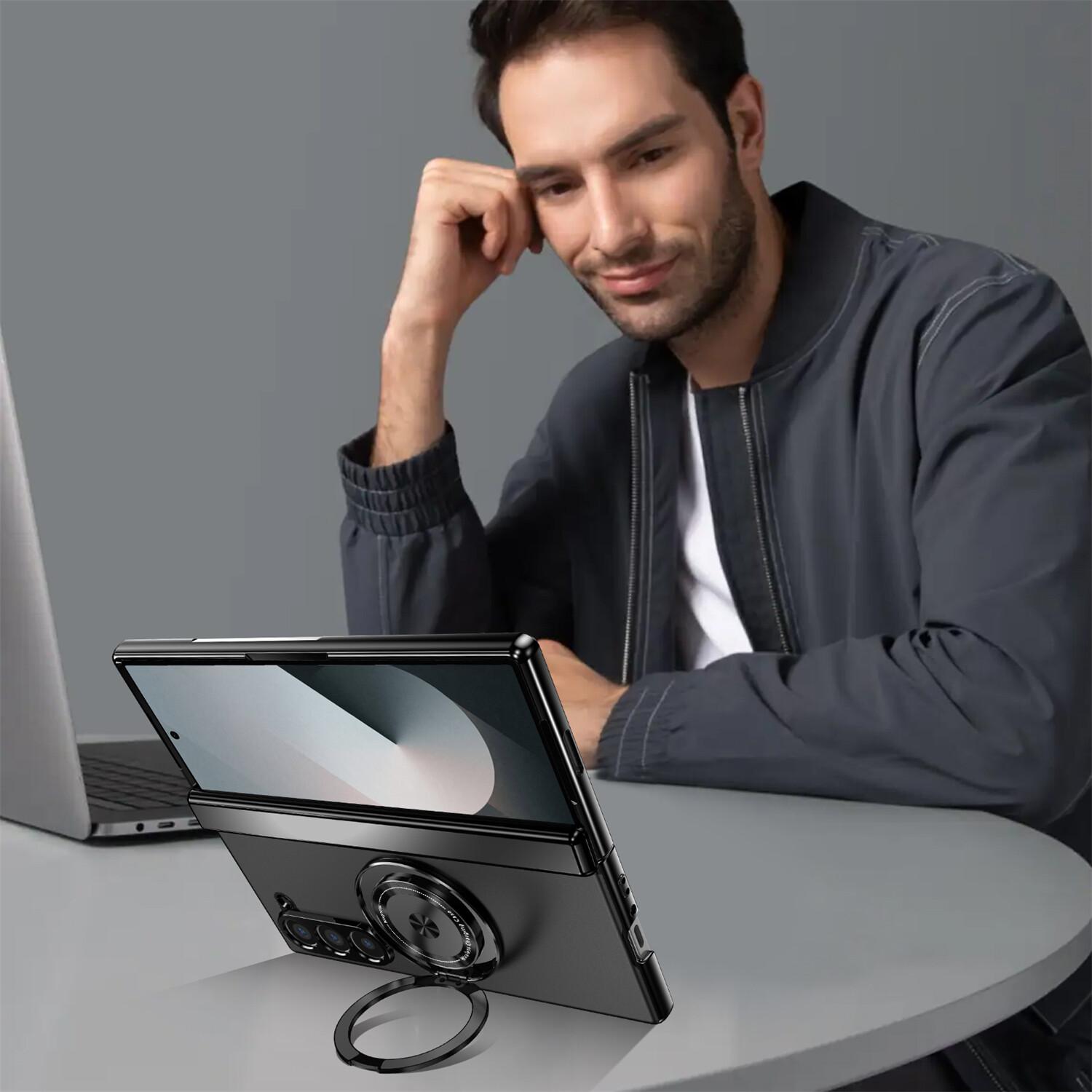 [LX]For Samsung Galaxy Z Fold 6/5/4/3 Shockproof Magnetic Ring Case Screen Protector Protection Protective TikTokShopBacktoSchool