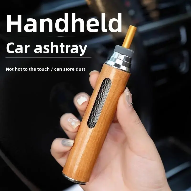 Portable Car Ashtray with Lid, Windproof Auto Ashtray for Cup Holder, Compact Vehicle Interior Organizer with Anti-Spill Design for SUV, Truck, Travel, Road Trips and Daily Driving