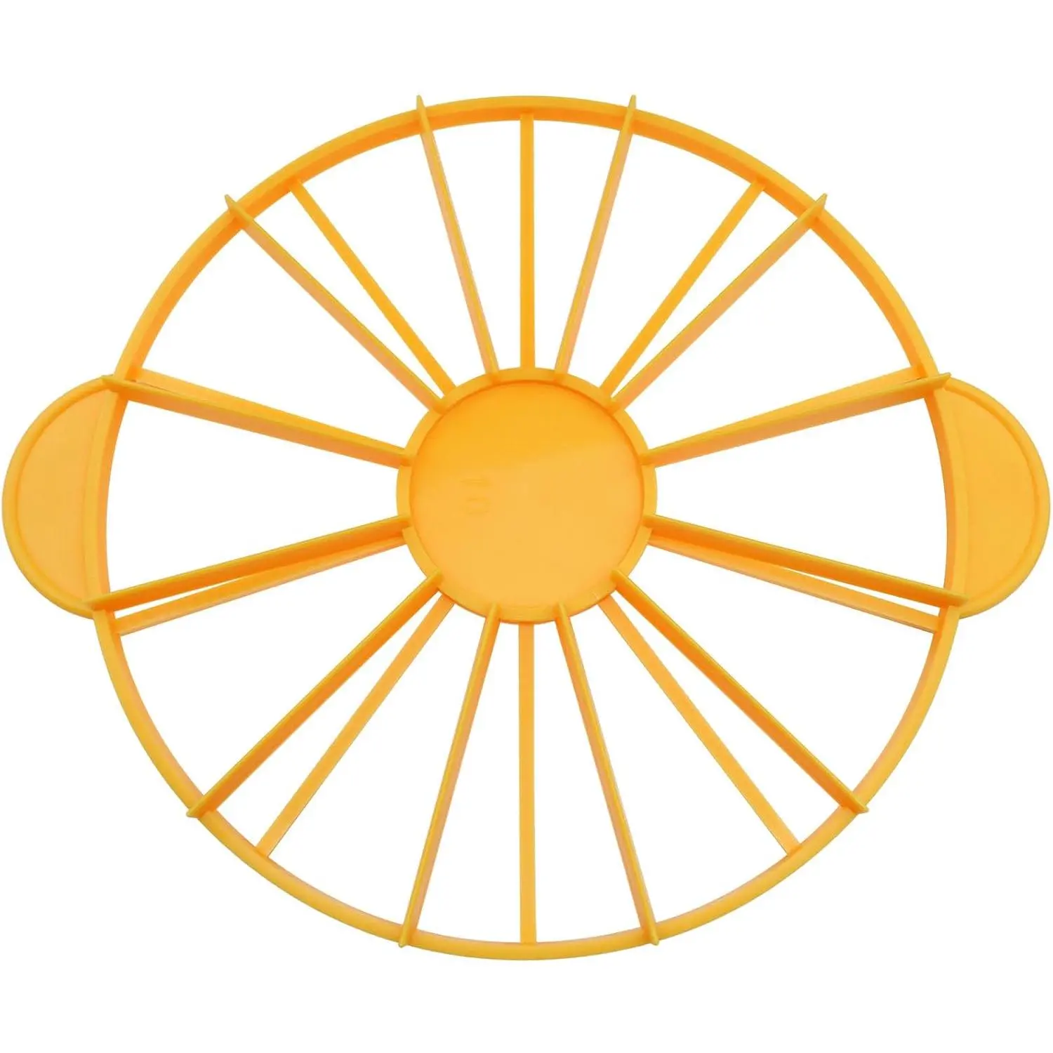 Cake Portion , Double Sided Cake Portion Marker, Round Cake Slicer, 10 or 12 count, Yellow, 26.8 cm /10.6 In Diameter