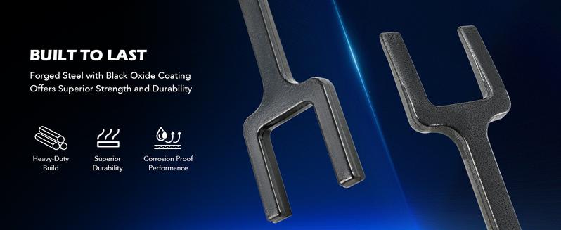 Orion Motor Tech 2 Piece Axle Popper Kit, Inner CV Axle Removal Tool Set for CV Axle Tie Rod and Ball Joint Removal on Front Wheel Drive Cars, Fork and Shim Tool with 14" Long, 2" Opening, truck stuff,gadgets, Automotive Tire Inflator