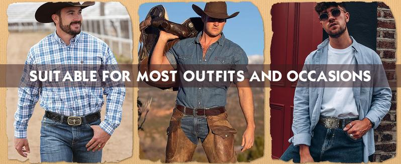 BELTROAD Automatic Ratchet Western Belt Mens Cowboy Belts with Western Buckle Belt for Jeans Gifts Business Belt Christmas Gifts