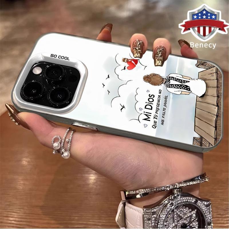 Heavenly Hope Pattern Phone Case for iPhone 17 16 Pro Max 15 Plus 14 13 12 11  Air XR XS Shockproof Non Slip Military-Grade Protective slim Cover Cellphone Casing