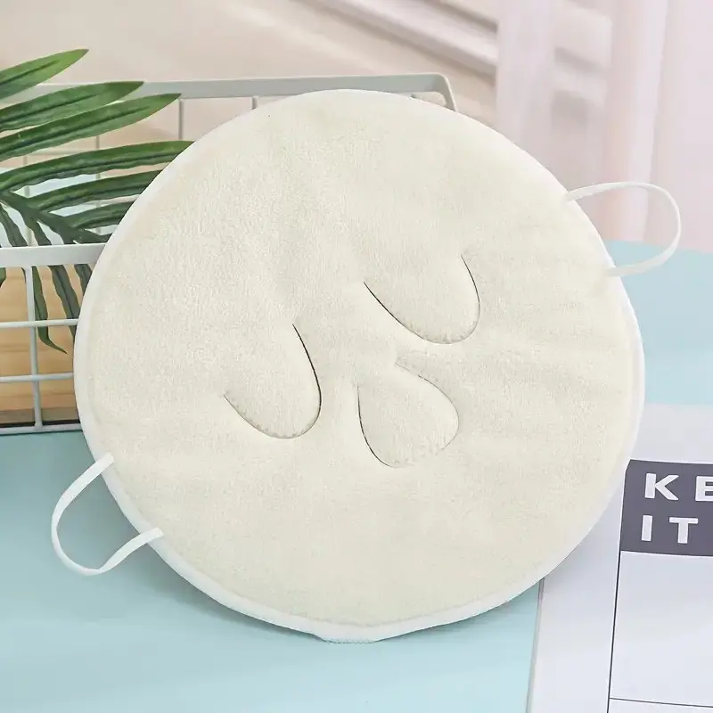 10-Pack Reusable Cold Hot Compress Face Towel Mask, Thick Steam Spa Face Cloth with Eye Holes, Fragrance-Free, Moisturizing, Suitable for Sensitive Skin, Skin Care Tools