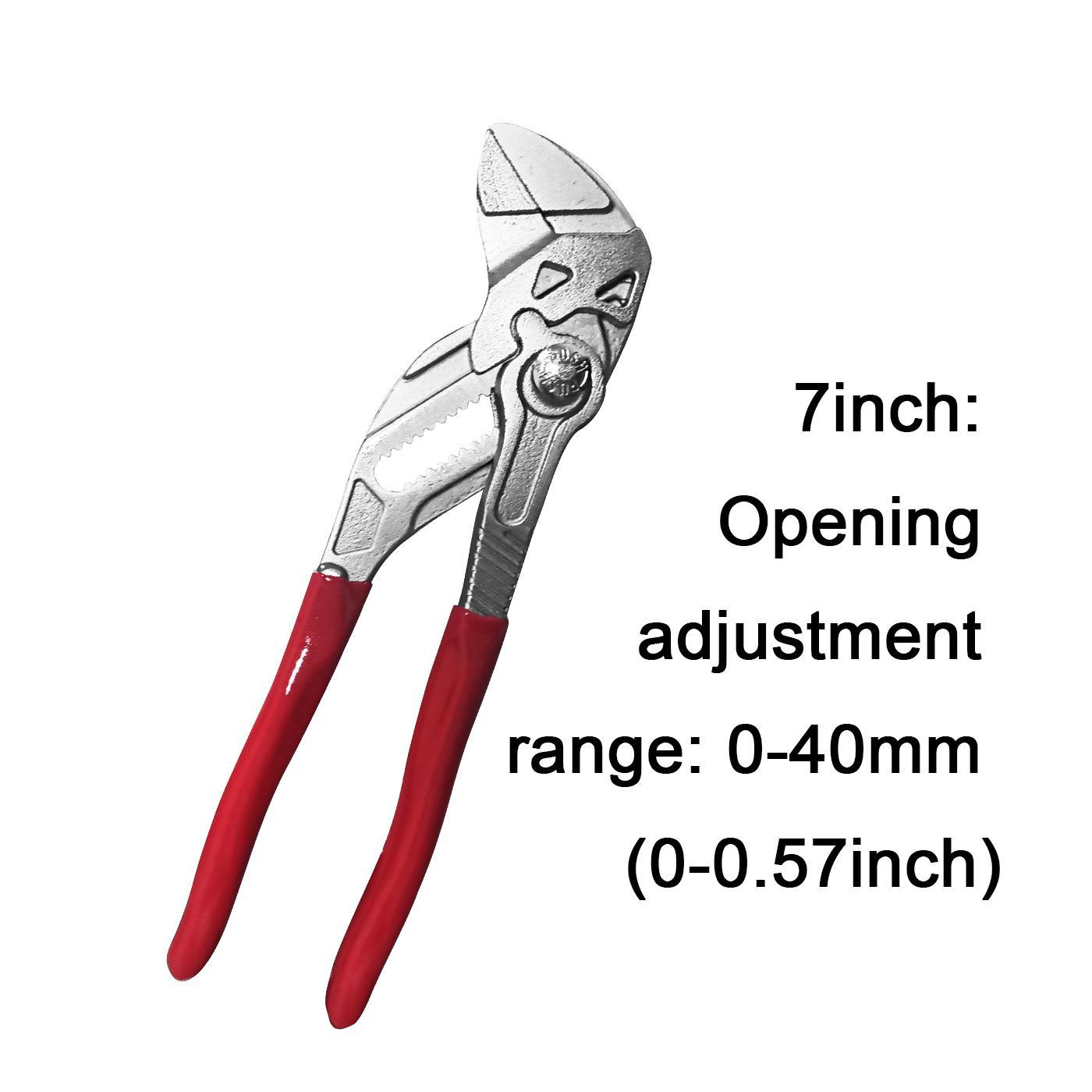 Chrome Pump Pliers, Multifunctional Portable Opening Adjustable Pliers Wrench, Quick Water Pump Pliers, Professional Bicycle Repair Tool, Heavy Duty Hardware