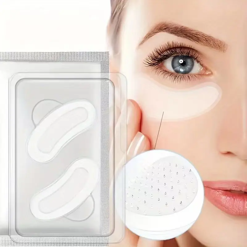 2pcs hypoallergenic eye mask, soluble microneedle deep moisturizing and nourishing, firming and lifting the skin around the eyes, moisturizing and hydrating, efficient penetration, non irritating, Microneedling Eye Patch