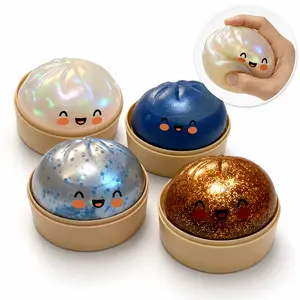 Soft Dumpling Toy, Stress-relief Toy For Children, Food Simulation Toy, Stress-relief Toy, Breathable Steamed Dumpling Toy.