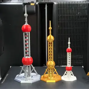 [Shanghai Oriental Pearl Tower] 3D printed TV tower model with high-tech appeal, high aesthetic value, high-end quality, and available in multiple sizes for customization