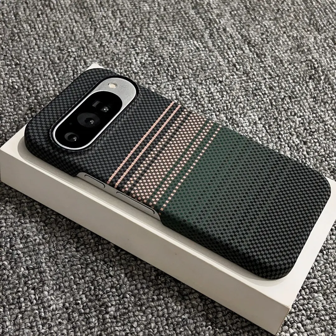 Google Pixel 11 Pro Magnetic Case, TPU Smartphone Casing, Kevlar Texture, Half Cover, Carbon Fiber Pattern, Matte Finish, Heat Dissipation, Pixel 9 Pro Xl, Pixel 10 Protector