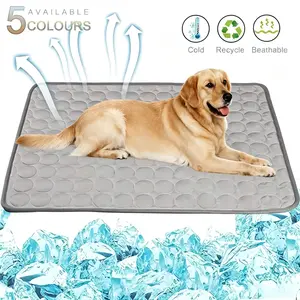 2026 New Ice Silk Cooling Dog Pad - Non-Slip Machine-Washable Summer Pet Mat, Comfortable Reusable Cool Bed for Small-Medium-Large Dogs