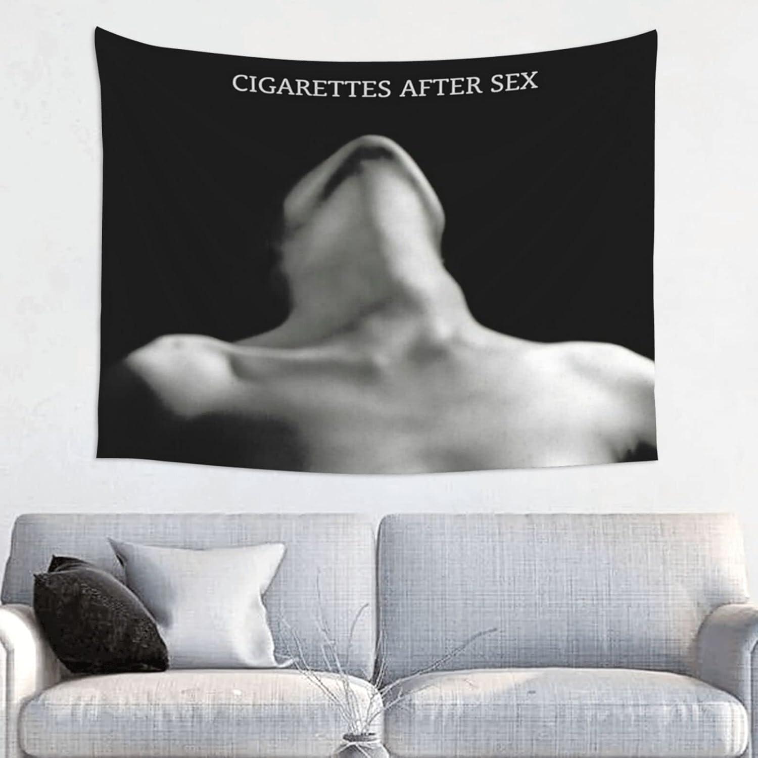 Cigarettes After Sex Tapestry Funny Tapestrys Meme Tapestries Wall Hanging Art Poster for Bedroom Living Room