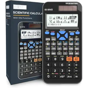 SS-991EX Scientific Calculator with  550 Functions- Solar &  , Multi-Function, High School & College Math, Trigonometry, Statistics, Algebra, Durable, Large Display