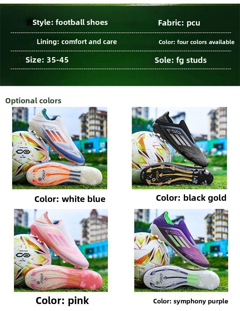 Football shoes for teenagers, student football shoes for both men and women, TF cleats, AG long spikes