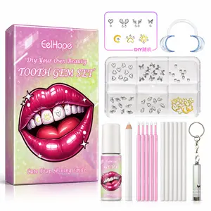 DIY Tooth Gem Kit, Shining Rhinestones Teeth Jewelry Starter Kit, Hip Hop Y2K Fashion Crystal Dental Ornaments, Temporary Oral Decoration