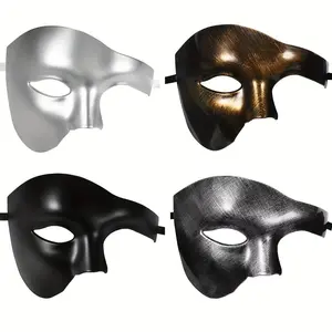 European and American Halloween Carnival One-eyed Half-face Phantom Mask Vintage Opera Phantom Ball Party Nightclub Mask