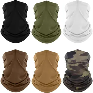 Neck Gaiter, 6 Pack Cooling UV Protection Bandana Face Mask Gator Scarf for Men Women.