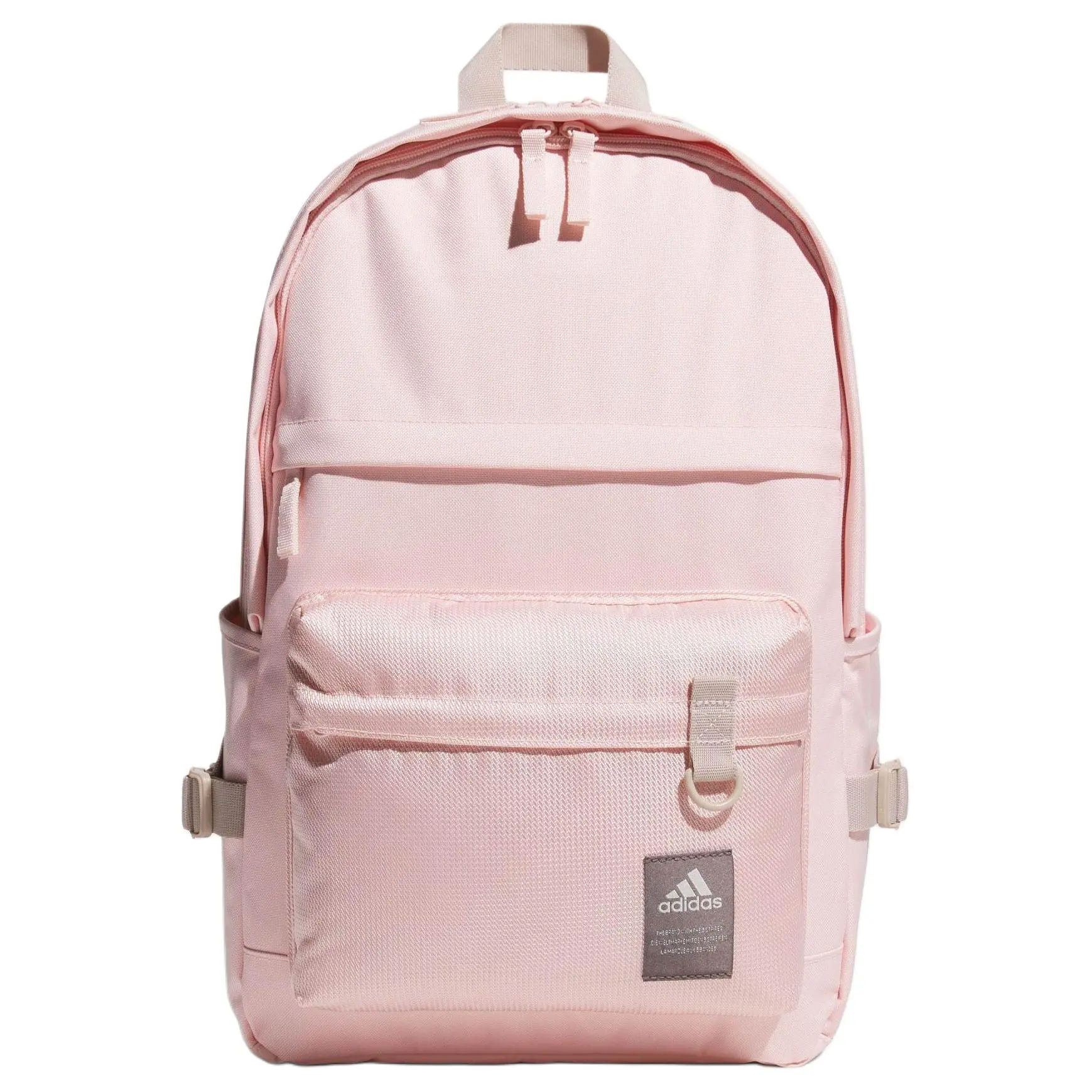 Adidas Fashionable Casual Unisex Recycled Polyester Backpack in Sand Beige and Pink