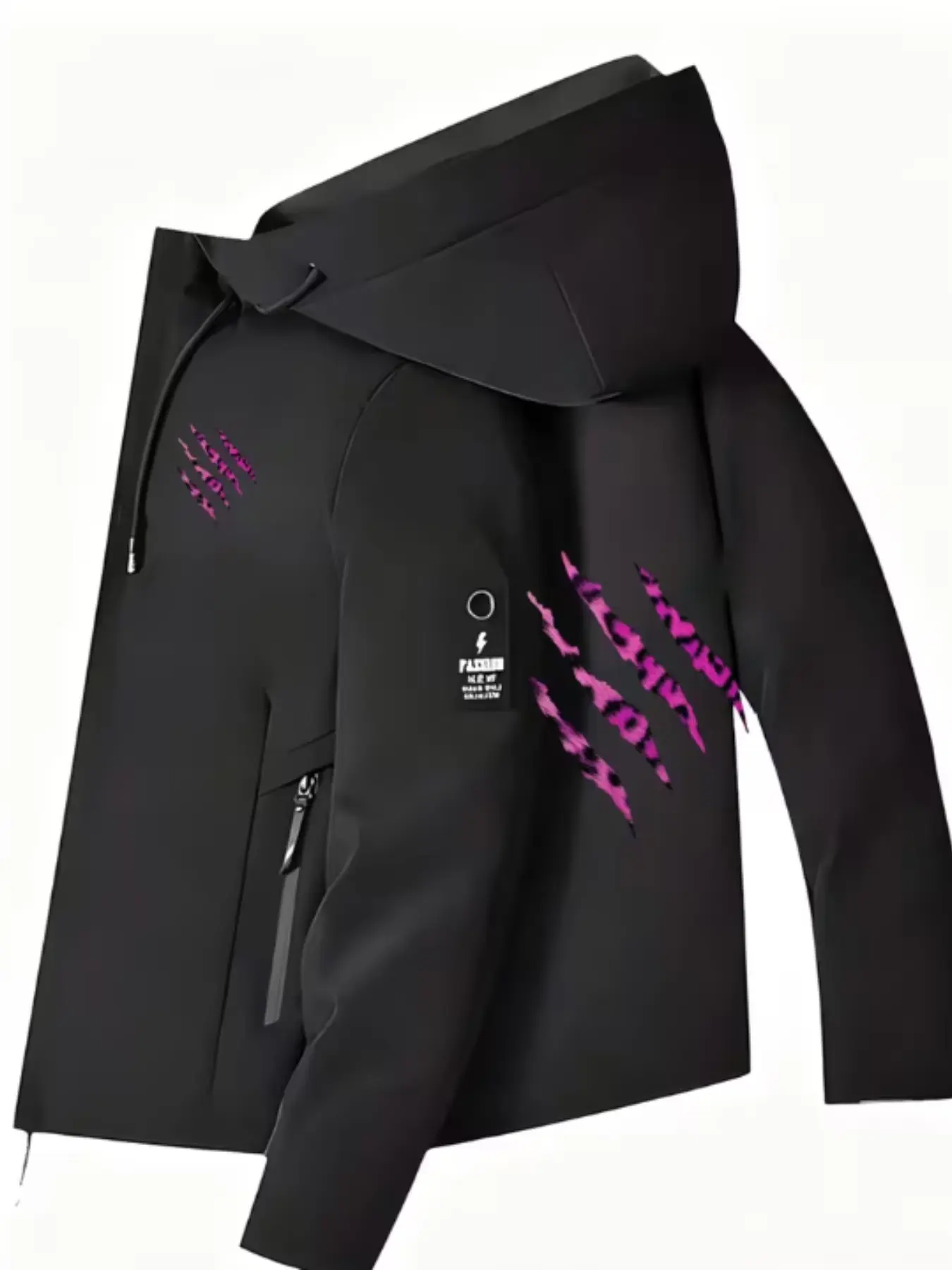 New Women's Hooded Jacket, Simple Design, Windproof Waterproof, Zip Pockets, Loose Fit, Casual Style, Perfect for Daily Wear