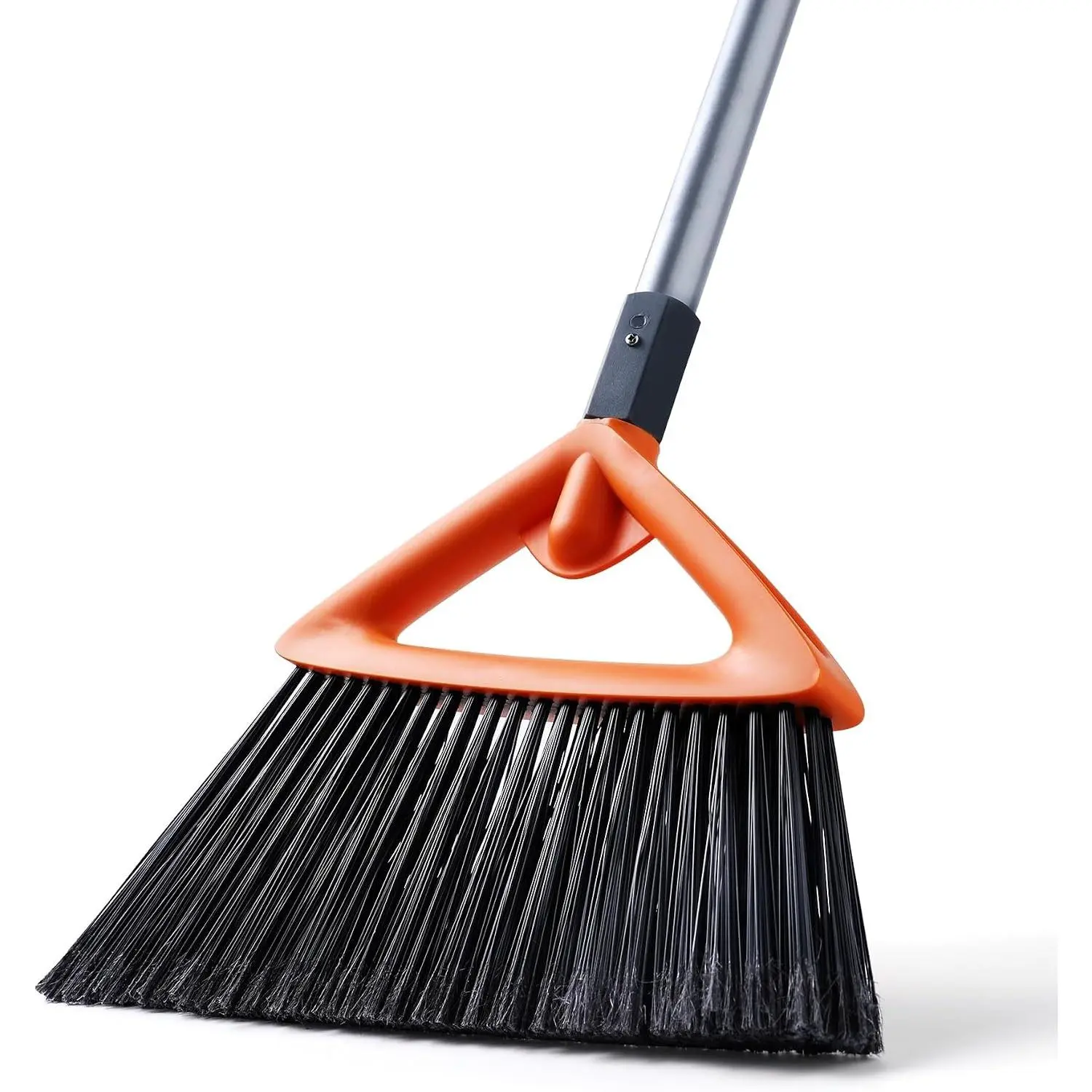 Outdoor Broom for Sweeping Patio, Garage, Deck, Kitchen | Commercial Grade Heavy Duty, Stiff Bristle, For Remove , Weeds, Leaves, Straw,Snow,Long Handle