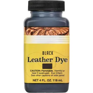 Leather Dye 4oz Black -  Based penetrating & Permanent Leather dye