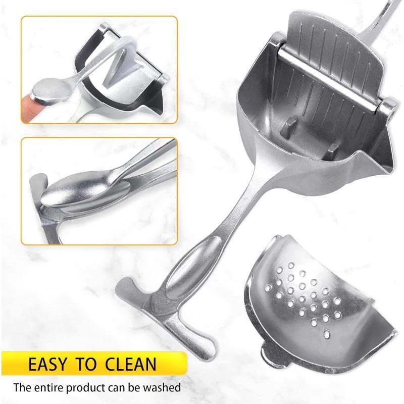 Premium Metal Alloy Manual Citrus Juicer - Detachable Heavy Duty Hand Fruit Juice Squeezer Extractor, Durable Kitchen Juicing Tool for Oranges Lemons Limes